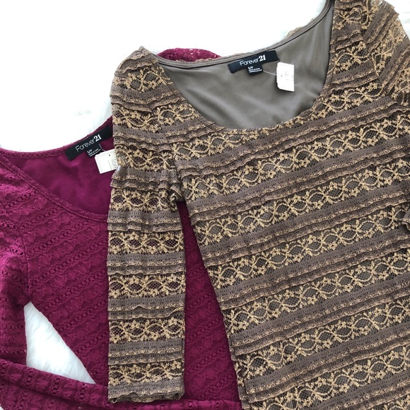 Magenta & Bronze Dress Bundle, size small - Picture 5 of 5